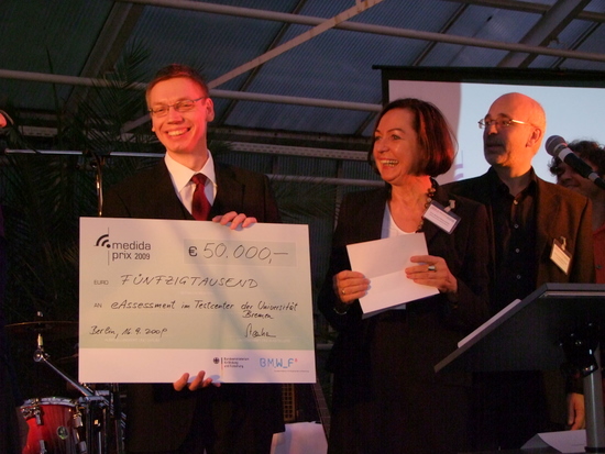 Medida-Prix 2009: Glücklicher Gewinner Dr. Jens Bücking von der Universität Bremen